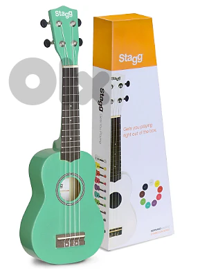 Stagg Soprano Ukulele with nylon gigbag-Grass