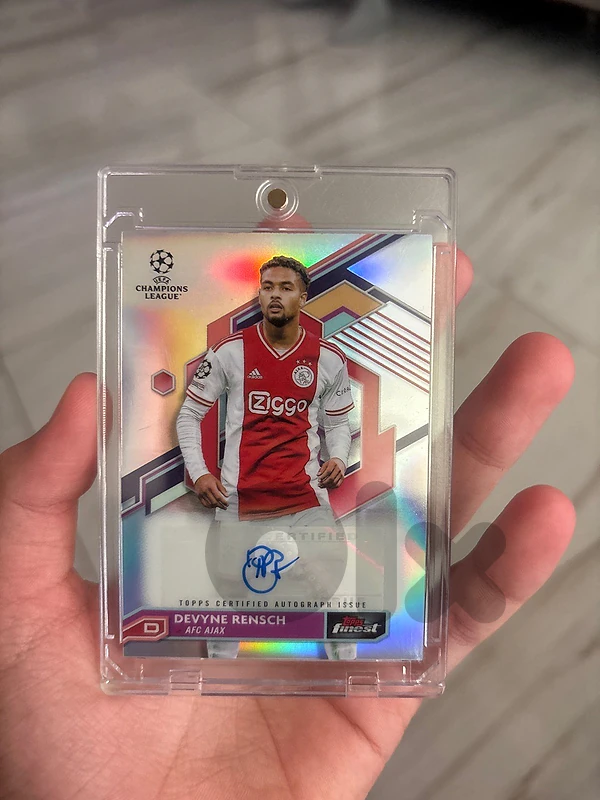 2022-23 Topps Finest UEFA Devyne Rensch Auto Autograph AFC Ajax #A-DR