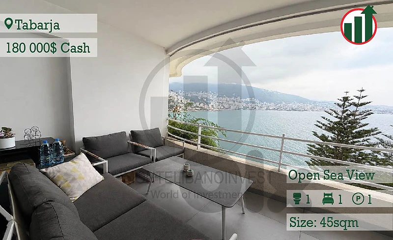 Fully Furnished Chalet for Sale in Tabarja with Open Sea View !!