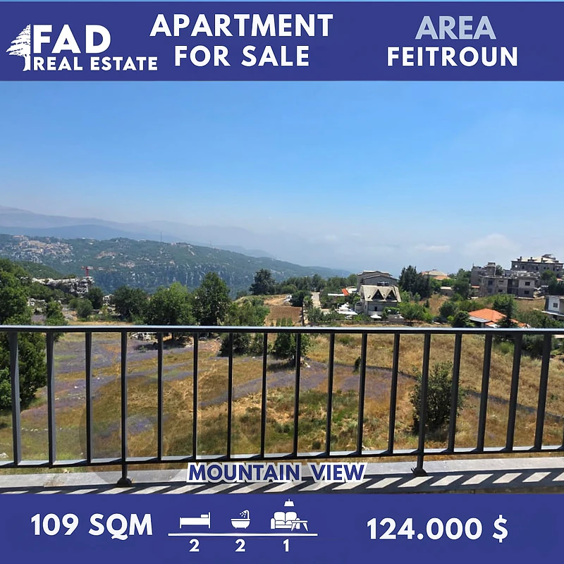 Apartment For Sale In Feitroun  شقة للبيع في فيطرون