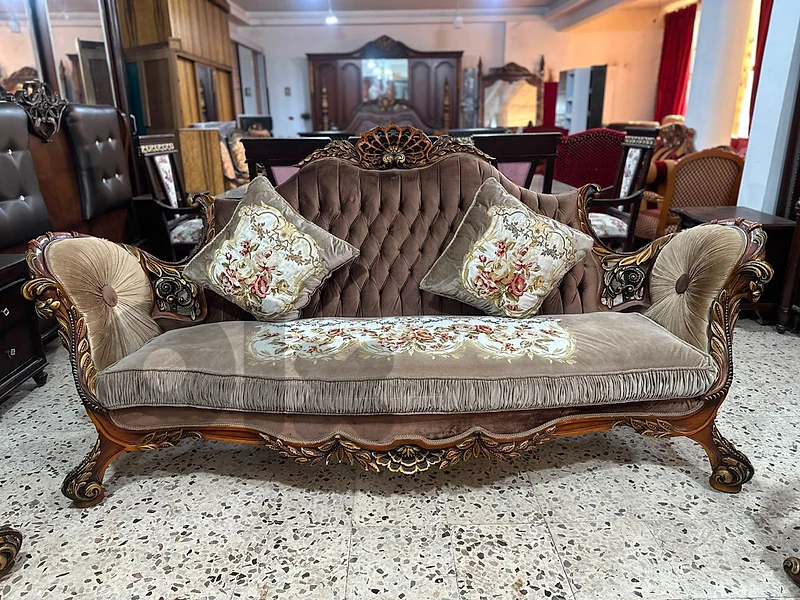 طقم كنبايات حفر ملكي خشب زان مصري