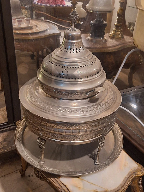antique brass large eastern heater