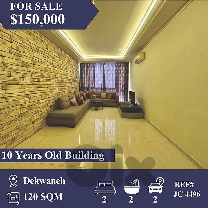 JC-4496 Apartment for Sale in Dekwaneh شقة للبيع في الدكوانة