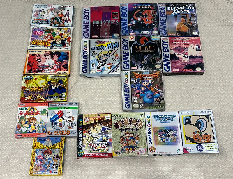 nintendo gameboy cartridges