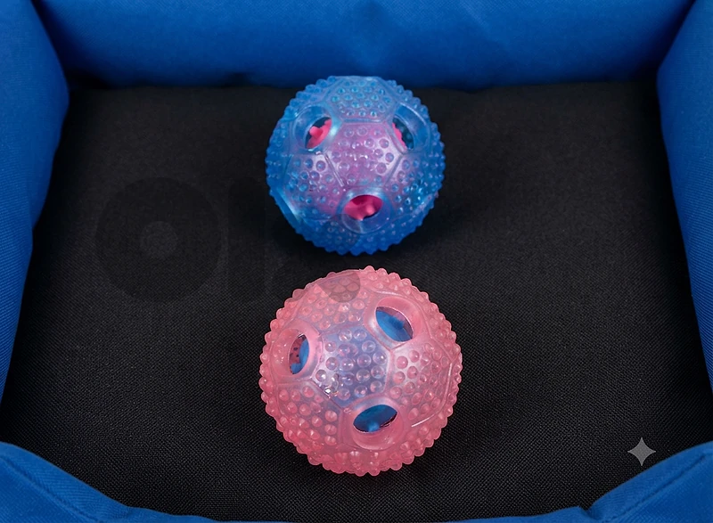 MP Pet toy -Double hollow food leaking football L024 COLOR pink