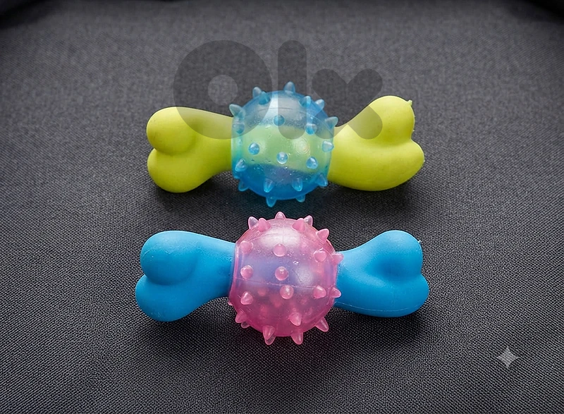 MP Pet toy -Bone spiny ball L043 Color Yellow