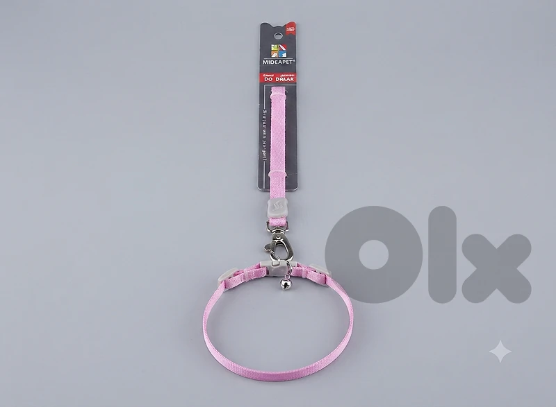 SET Herringbone leash+collar LC-1.0*120cm+30cm VT-119 light purple S-M