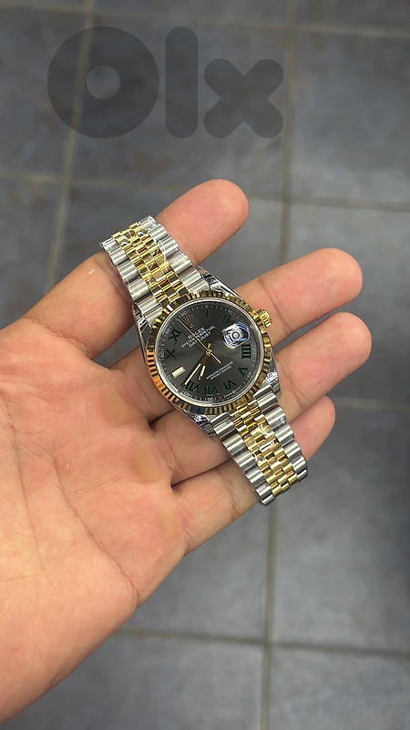 Rolex Datejust Wimbeldon Two Tone Gold