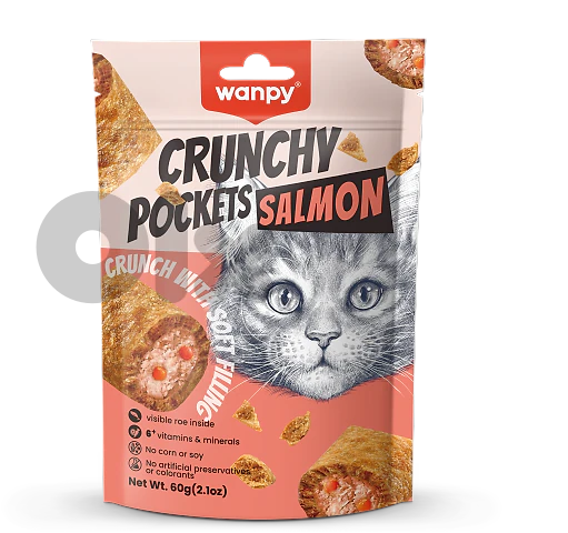 WANPY Crunchy Pockets - 60 GRS : 3 Flavors available