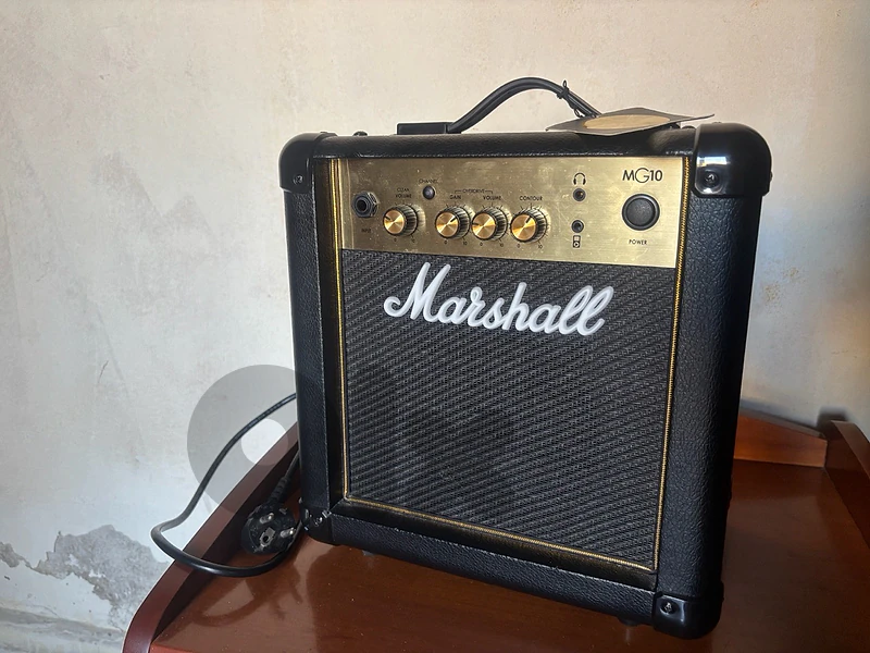 Marshall amp electric guitar