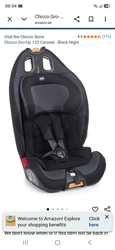 chicco cart seat