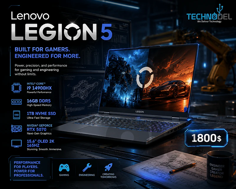Lenovo Legion 5 core i9 14TH RTX5070