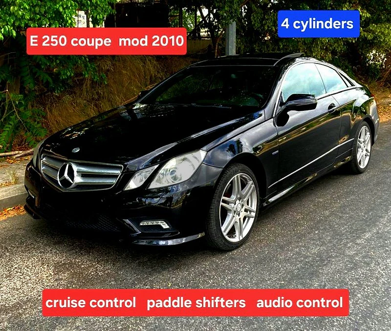 E 250 coupé mod 2010 panoramic  excellent condition