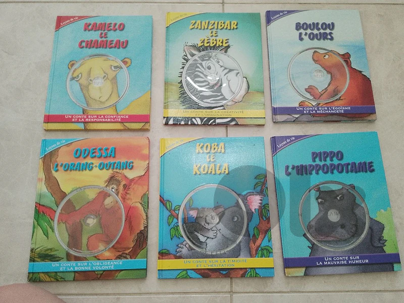 6 children's books in french