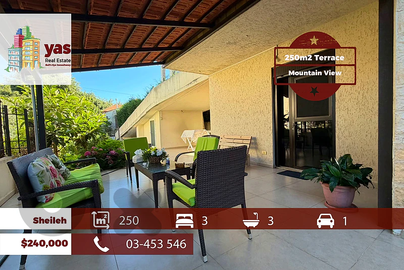 Sheileh 250m2 | 250m2 Terrace | Prime Location | Catch | View | EL