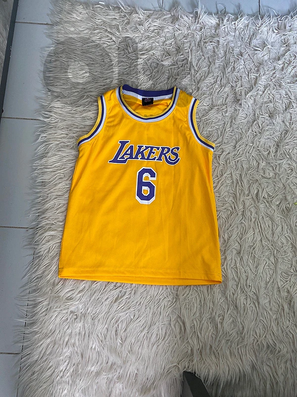 Real LeBron James T-shirt in the Lakers team for $10 with the short