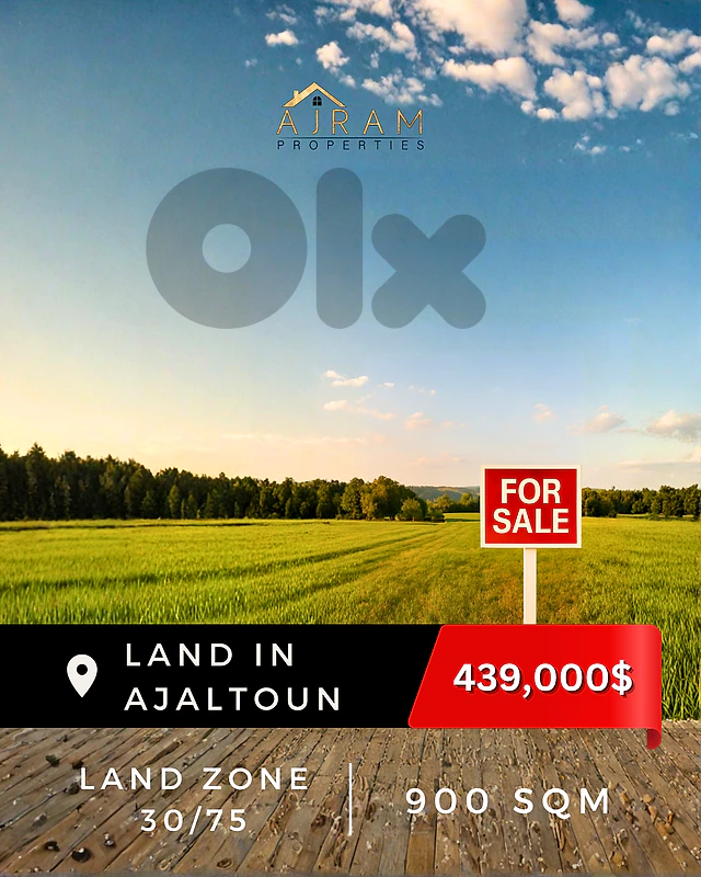 Land In Ajaltoun | 900 sqm | Prime Location