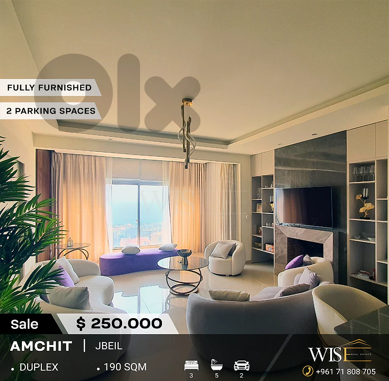 🏠 190 SQM Fully Furnished Duplex for SALE in Amchit!
