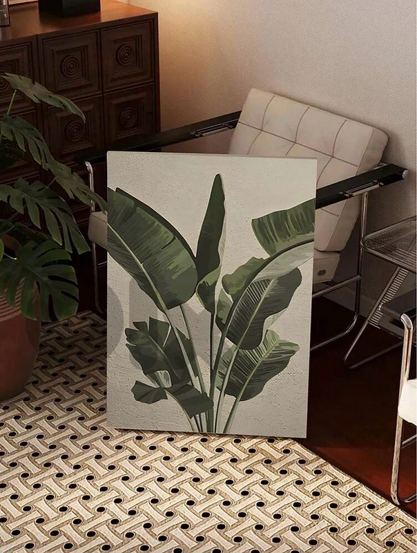 Printed Framed Canvas 40*50 cm Plant لوحة مطبوعة مع اطار