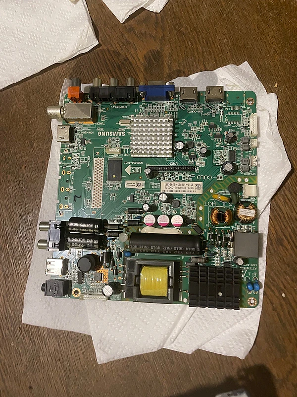 Samsung 41-inch TV spare parts (Main board, LEDs, speakers)