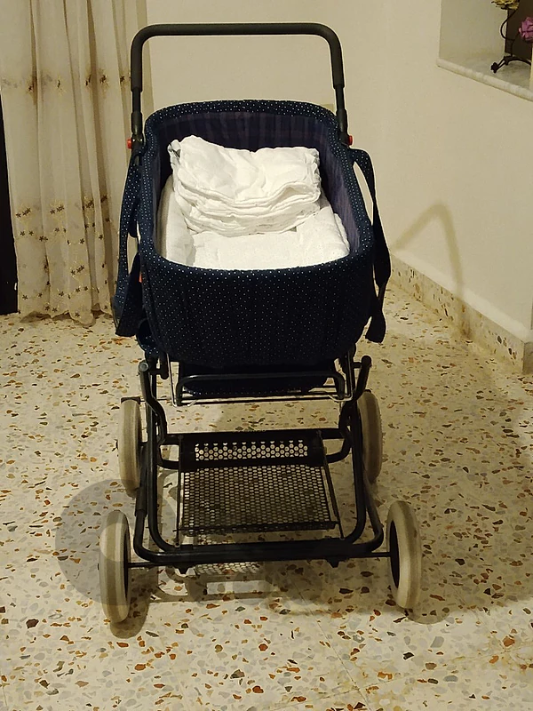 stroller and baby carrier
