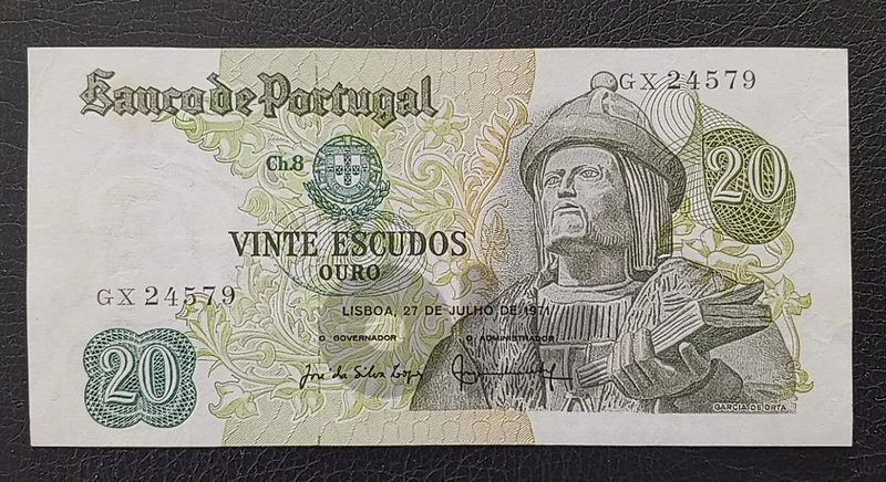20 escudos Portugal 1971