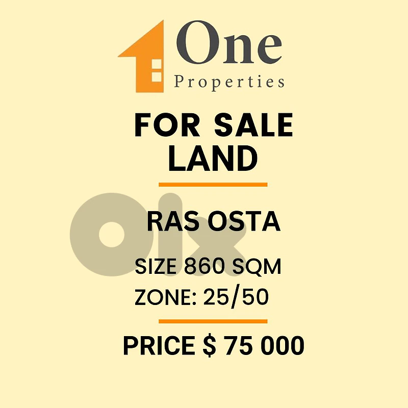 LAND FOR SALE IN RAS OSTA