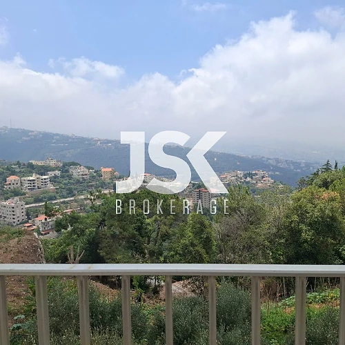 L22064 Apartment with Mountain View For Rent in Daroun, Harissa