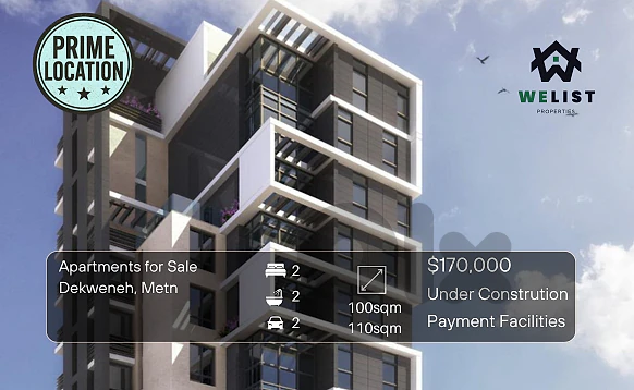 Apartments Under Construction for sale in Dekwaneh