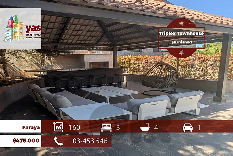 Faraya 160m2 | 200m2 Terrace | Furnished Triplex | Mountain View | DA