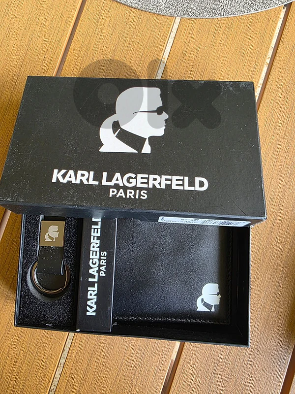 karl Lagerfeld wallet leather