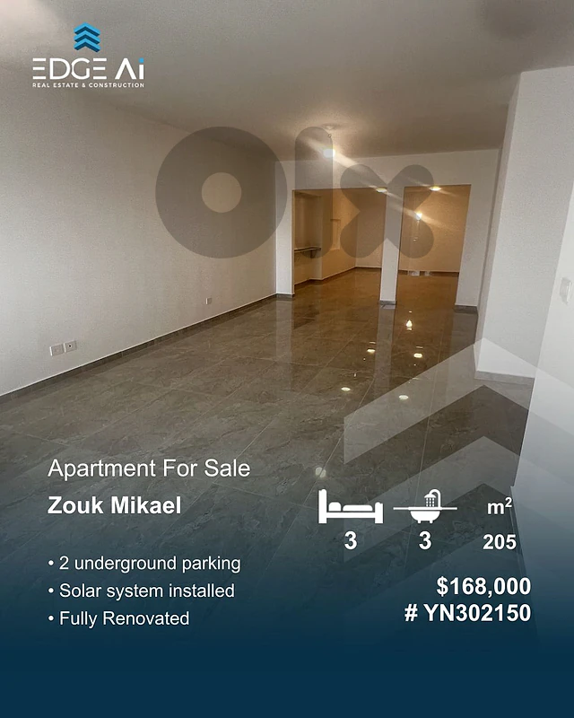 Apartment for sale ,zouk mikael #YN302150