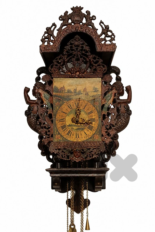Dutch Frisian wall clock