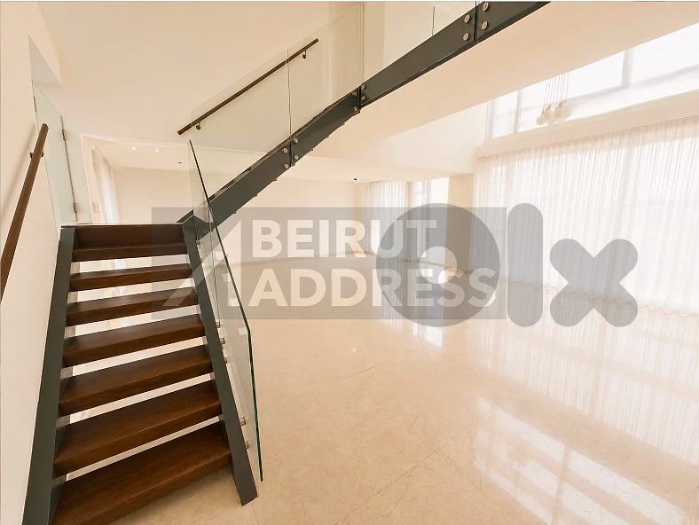 High Floor Achrafieh Duplex for Rent