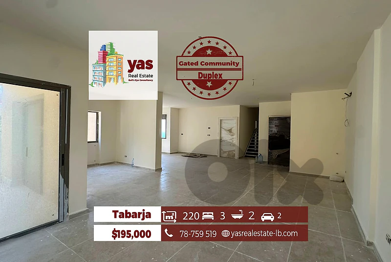Tabarja 220m2 | Duplex | Brnad New | Gated Community | HS/ABA Tabarja 220m2 | Duplex | Brnad New | Gated Community | HS/ABA