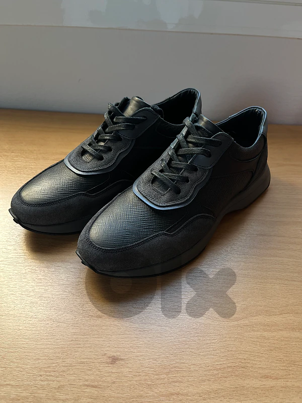 Royal Land Men's Shoes - Black Leather & Suede - Size 43 - Worn Once