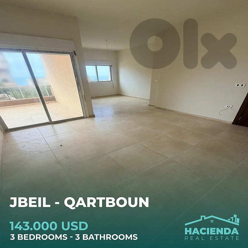 Apartment with Garden For Sale In Jbeil Qartboun