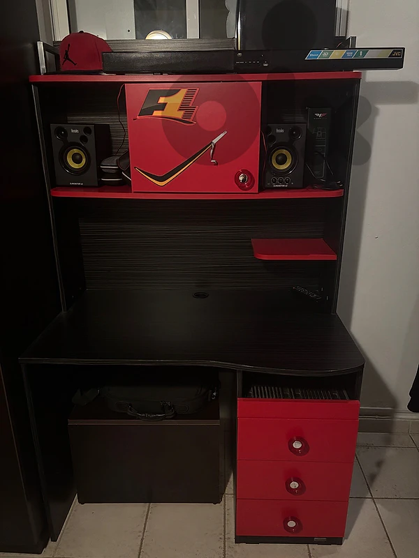 closet + desk + tv stand closet + desk + tv stand