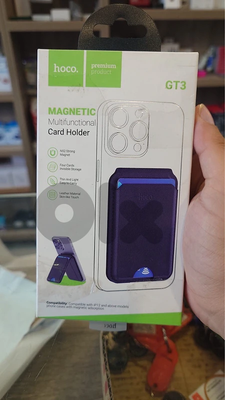 Hoco gt3 magnetic multifunctional card holder