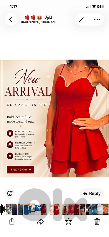 red dress