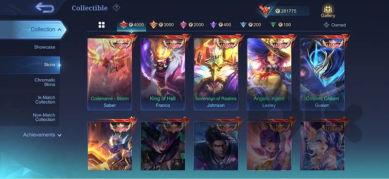 mobile legend account