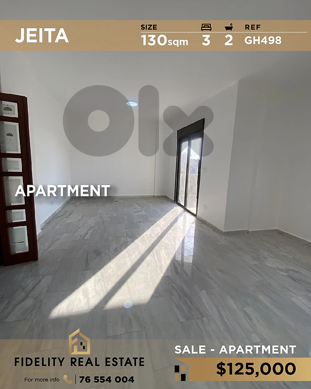 Apartment for sale in Jeita GH498 شقة للبيع في جعيتا