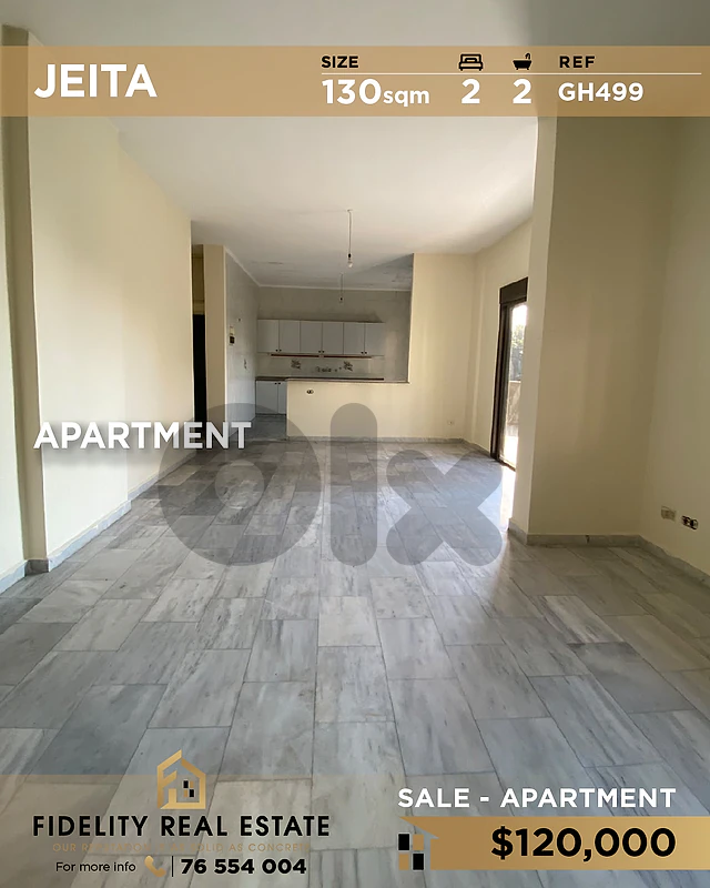 Apartment for sale in Jeita GH499 شقة للبيع في جعيتا،