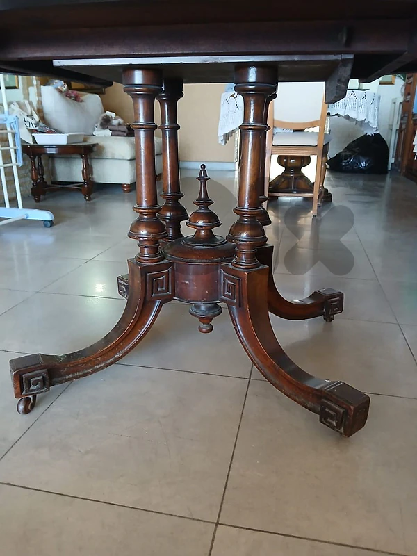Antique 19thC Victorian Burr Dining Set - طقم غرفة سفرة أنتيك إنكليزي