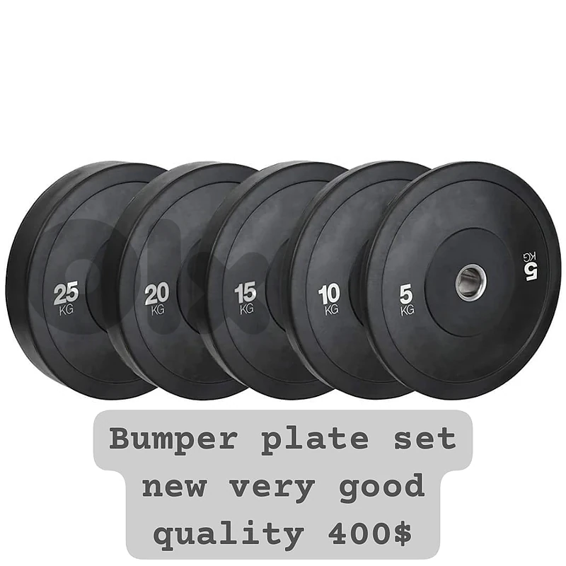 Bumper plate set new very good quality 400$