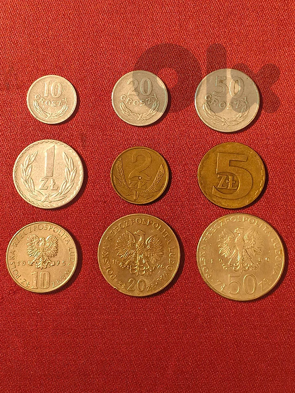 🇵🇱 Poland 9 Coin Collection (1973–1980) مجموعة عملات بولندية