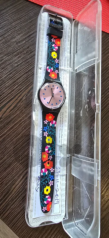 Original Swatch Watch "Coquelicotte" (GB319) - Mint Condition with Box