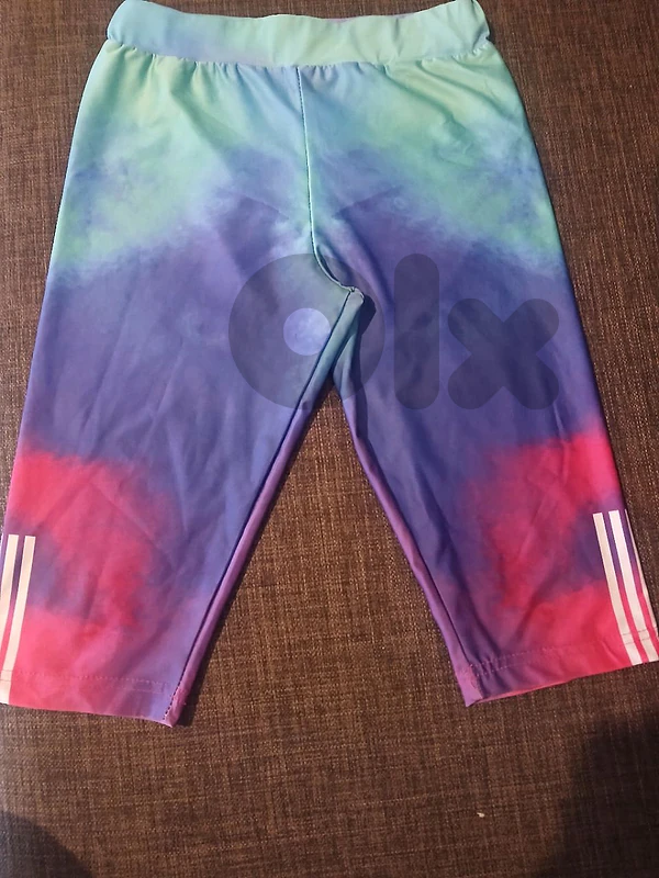 girls multiple colors knee leggings