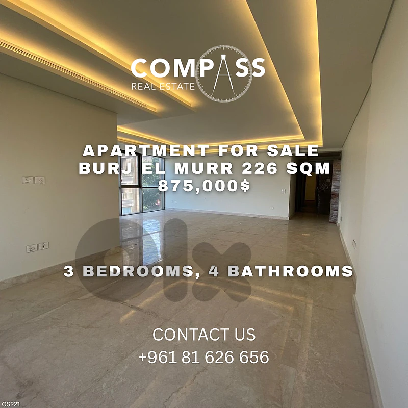 APARTMENT FOR SALE IN Burj El Murr 225SQM APARTMENT FOR SALE IN Burj El Murr 225SQM