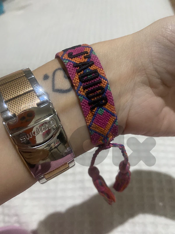 Authentic Christian  Dior Colorful Woven Bracelet